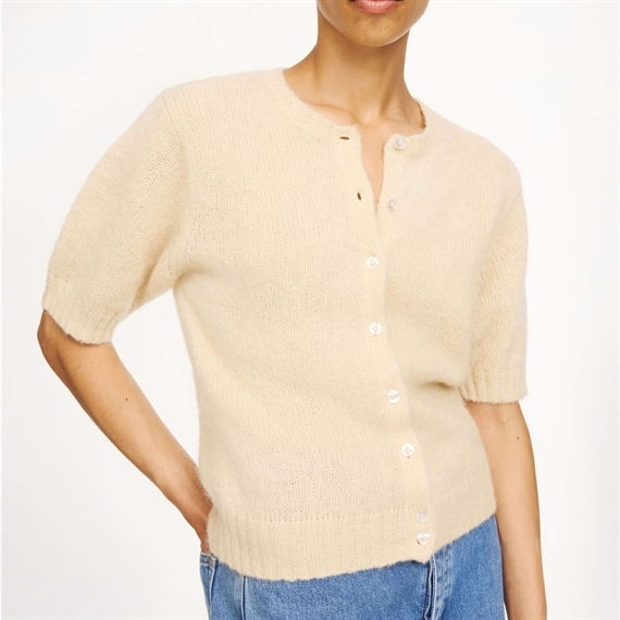 By Malene Birger Myrtilla Soft Cardigan, Vanilla Cream